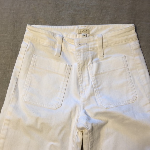 J. Crew white flare leg jeans 24 - Picture 3 of 3